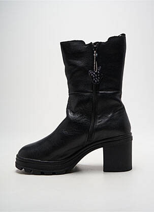 Bottines/boots matière lisse talon de 7 à 9cm noir CAPRICE femme