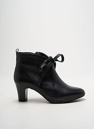 Bottines/boots matière lisse talon de 4 à 6cm noir BAERCHI femme