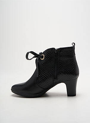 Bottines/boots matière lisse talon de 4 à 6cm noir BAERCHI femme