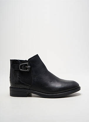 Bottines/boots matière lisse talon plat jusqu'à 3cm noir OTTILIA femme