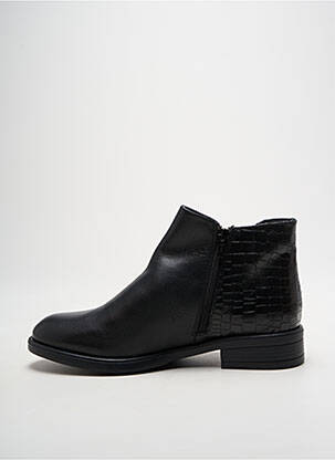 Bottines/boots matière lisse talon plat jusqu'à 3cm noir OTTILIA femme