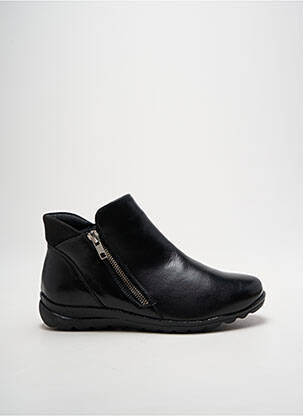 Bottines/boots matière lisse talon plat jusqu'à 3cm noir BAERCHI femme