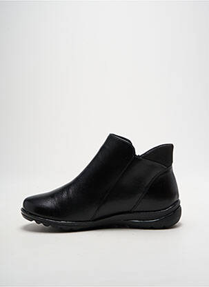 Bottines/boots matière lisse talon plat jusqu'à 3cm noir BAERCHI femme