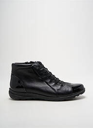 Baskets matière lisse talon plat jusqu'à 3cm noir BAERCHI femme
