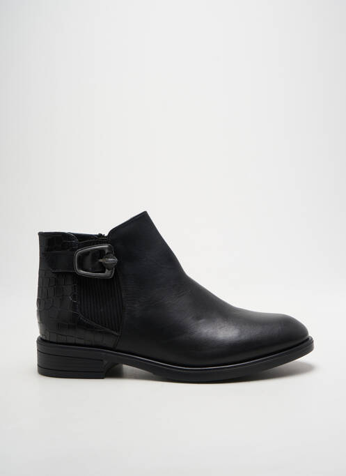 Bottines/boots matière lisse talon plat jusqu'à 3cm noir OTTILIA femme