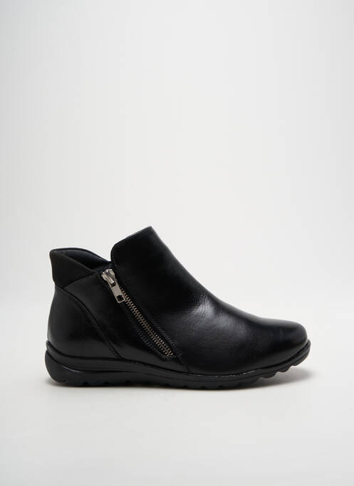 Bottines/boots matière lisse talon plat jusqu'à 3cm noir BAERCHI femme