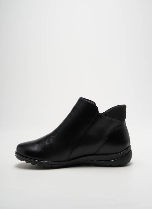 Bottines/boots matière lisse talon plat jusqu'à 3cm noir BAERCHI femme