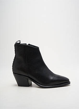 Bottines/boots matière lisse talon de 4 à 6cm noir ELUE PAR NOUS femme