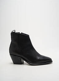 Bottines/boots matière lisse talon de 4 à 6cm noir ELUE PAR NOUS femme