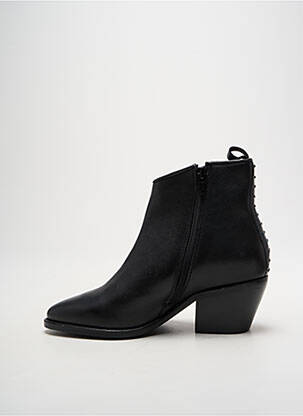 Bottines/boots matière lisse talon de 4 à 6cm noir ELUE PAR NOUS femme
