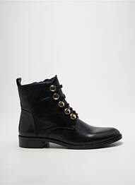 Bottines/boots matière lisse talon plat jusqu'à 3cm noir ELUE PAR NOUS femme