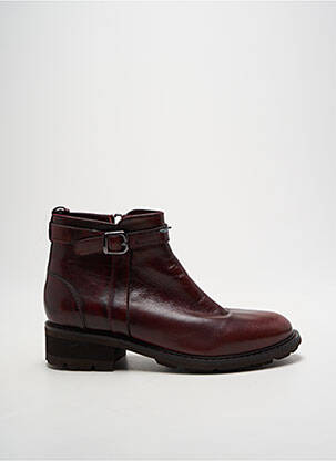 Bottines/boots matière lisse talon plat jusqu'à 3cm violet ROHDE femme
