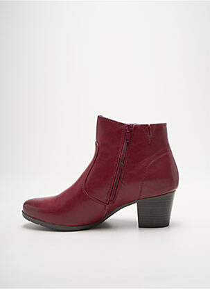 Bottines/boots matière lisse talon de 4 à 6cm violet JANA femme