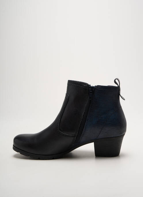 Bottines/boots matière lisse talon de 4 à 6cm bleu JANA femme