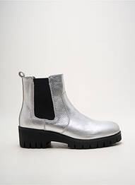 Bottines/boots matière lisse talon de 4 à 6cm argent OTTILIA femme