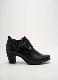 Bottines/boots matière lisse talon de 4 à 6cm noir GEO-REINO femme