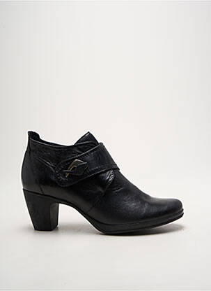 Bottines/boots matière lisse talon de 4 à 6cm noir GEO-REINO femme