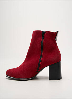 Bottines/boots talon bottier talon de 4 à 6cm rouge J.METAYER femme