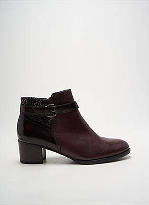 Bottines/boots matière lisse talon de 4 à 6cm violet TAMARIS femme