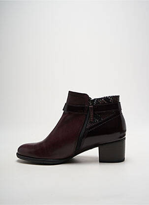 Bottines/boots matière lisse talon de 4 à 6cm violet TAMARIS femme