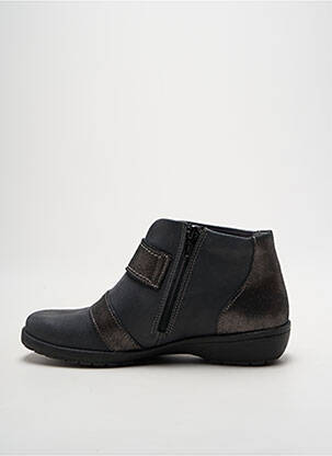 Bottines/boots tissage satiné talon plat jusqu'à 3cm argent SUAVE femme