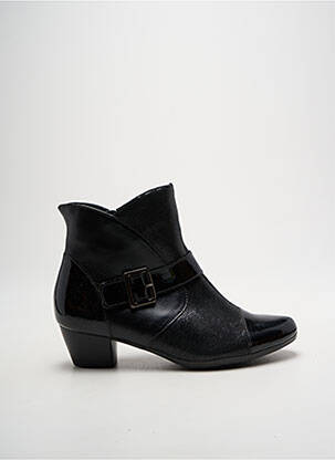 Bottines/boots matière lisse talon de 4 à 6cm noir ALPINA femme