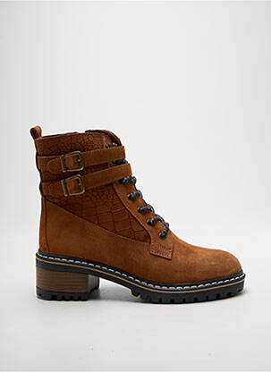 Bottines/boots nubuck talon de 4 à 6cm marron ELUE PAR NOUS femme