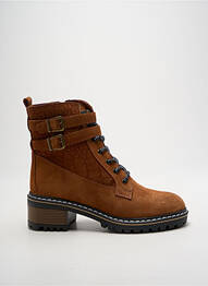 Bottines/boots nubuck talon de 4 à 6cm marron ELUE PAR NOUS femme