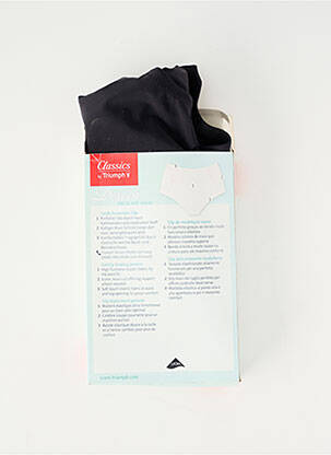 Culotte gainante effet matière satinée noir TRIUMPH femme