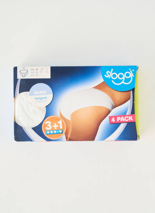 Culotte fond doublé blanc SLOGGI femme