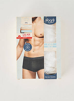 Boxer stretch blanc SLOGGI homme