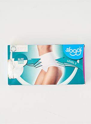 Culotte gainante effet matière satinée blanc SLOGGI femme