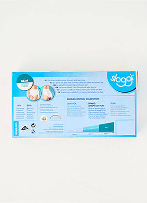 Culotte gainante effet matière satinée blanc SLOGGI femme