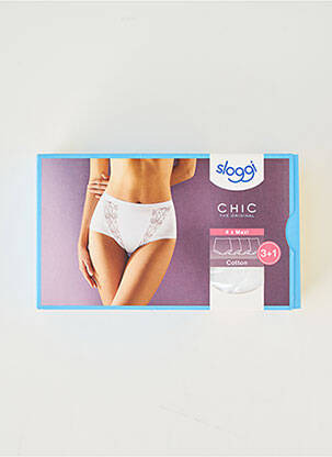 Culotte gainante stretch blanc SLOGGI femme