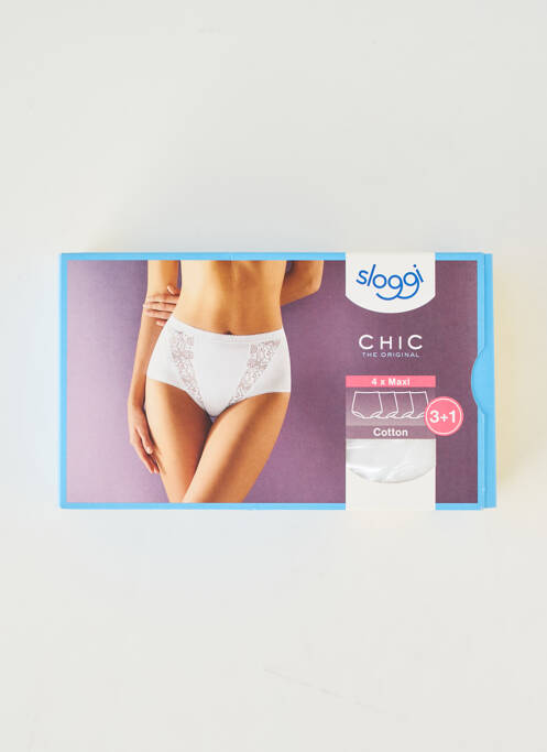 Culotte gainante stretch blanc SLOGGI femme