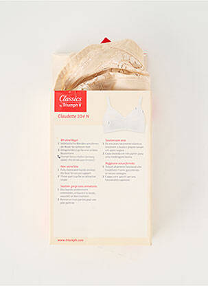 Soutien-gorge effet matière satinée haut soutien-gorge emboitant chair TRIUMPH femme