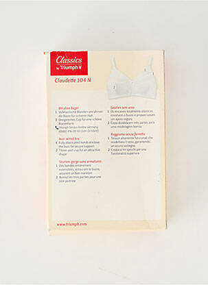 Soutien-gorge effet matière satinée haut soutien-gorge emboitant blanc TRIUMPH femme