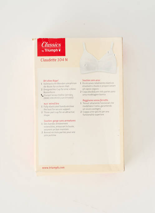 Soutien-gorge blanc TRIUMPH femme