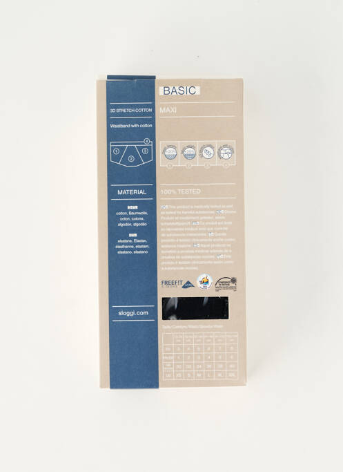 Boxer noir SLOGGI homme