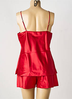 Pyjashort fines bretelles rouge 20/20 femme