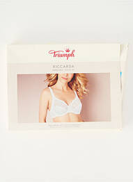 Soutien-gorge légère et transparente haut soutien-gorge emboitant blanc TRIUMPH femme