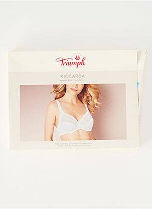 Soutien-gorge légère et transparente haut soutien-gorge emboitant blanc TRIUMPH femme