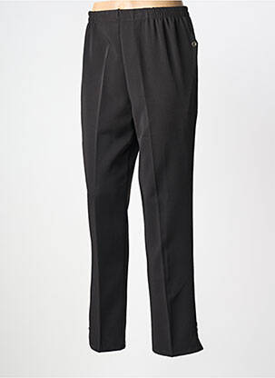 Pantalon droit tissage crêpe taille normale noir 20/20 femme