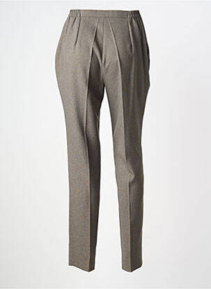 Pantalon slim taille normale taille normale marron 20/20 femme