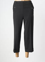 Pantalon 7/8 stretch taille normale noir 20/20 femme