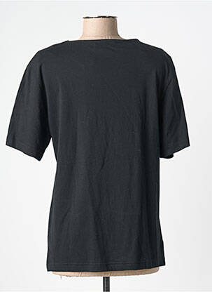 T-shirt sérigraphie floquée manches courtes noir 20/20 femme