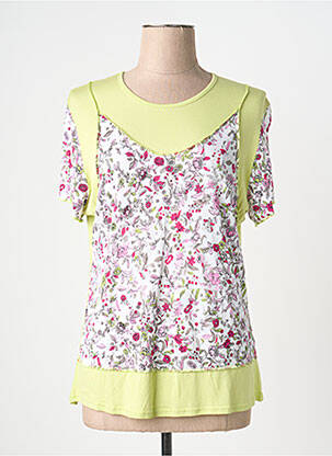 T-shirt stretch manches courtes vert 20/20 femme