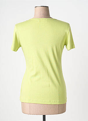 T-shirt col v manches courtes vert 20/20 femme