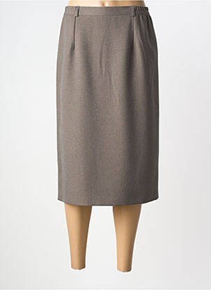 Jupe mi-longue marron 20/20 femme