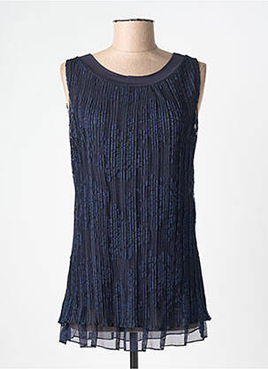 Top bleu PLURIELLES femme